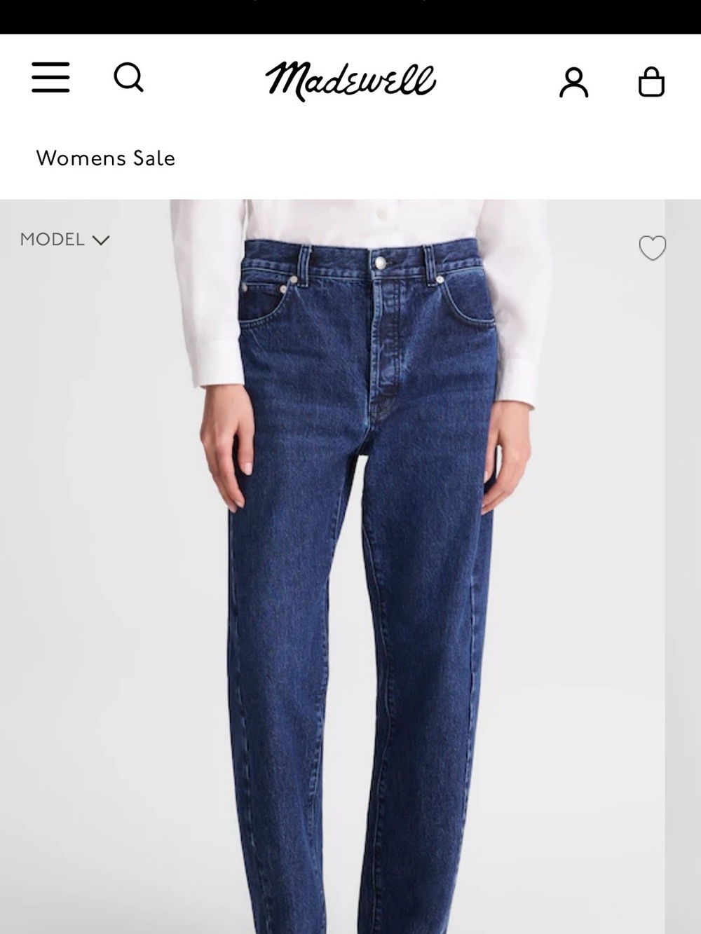 Madewell Pieced Barrel Leg Jean
